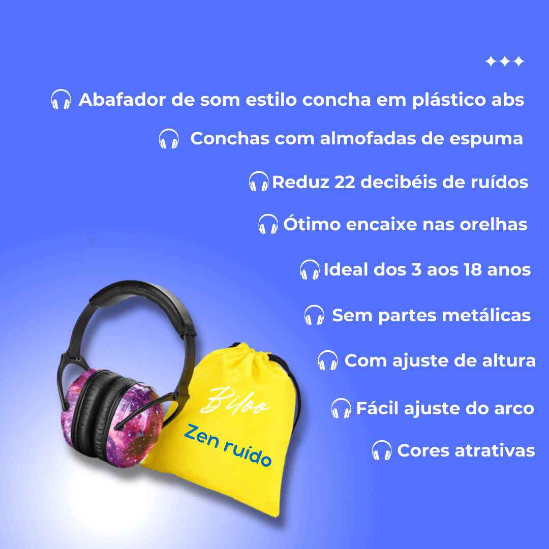 Zen Ruído! Fone abafador de som
