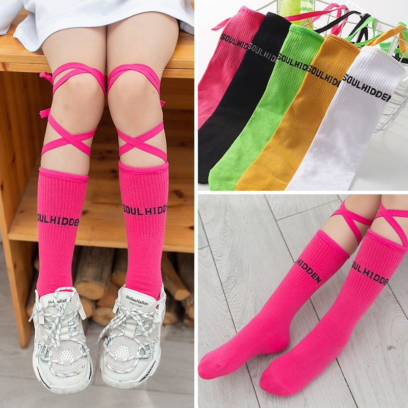 Meia infantil street fashion