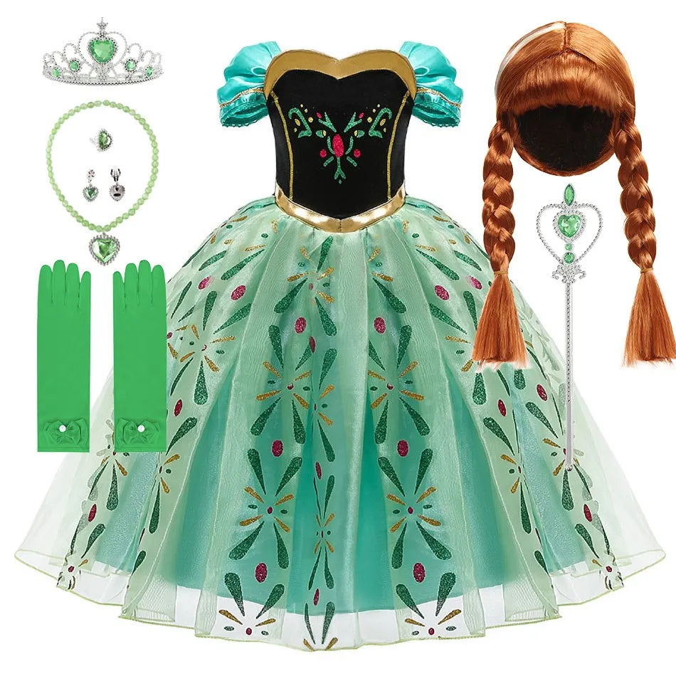 Fantasia Princesa Anna – Coroação da Elsa Frozen