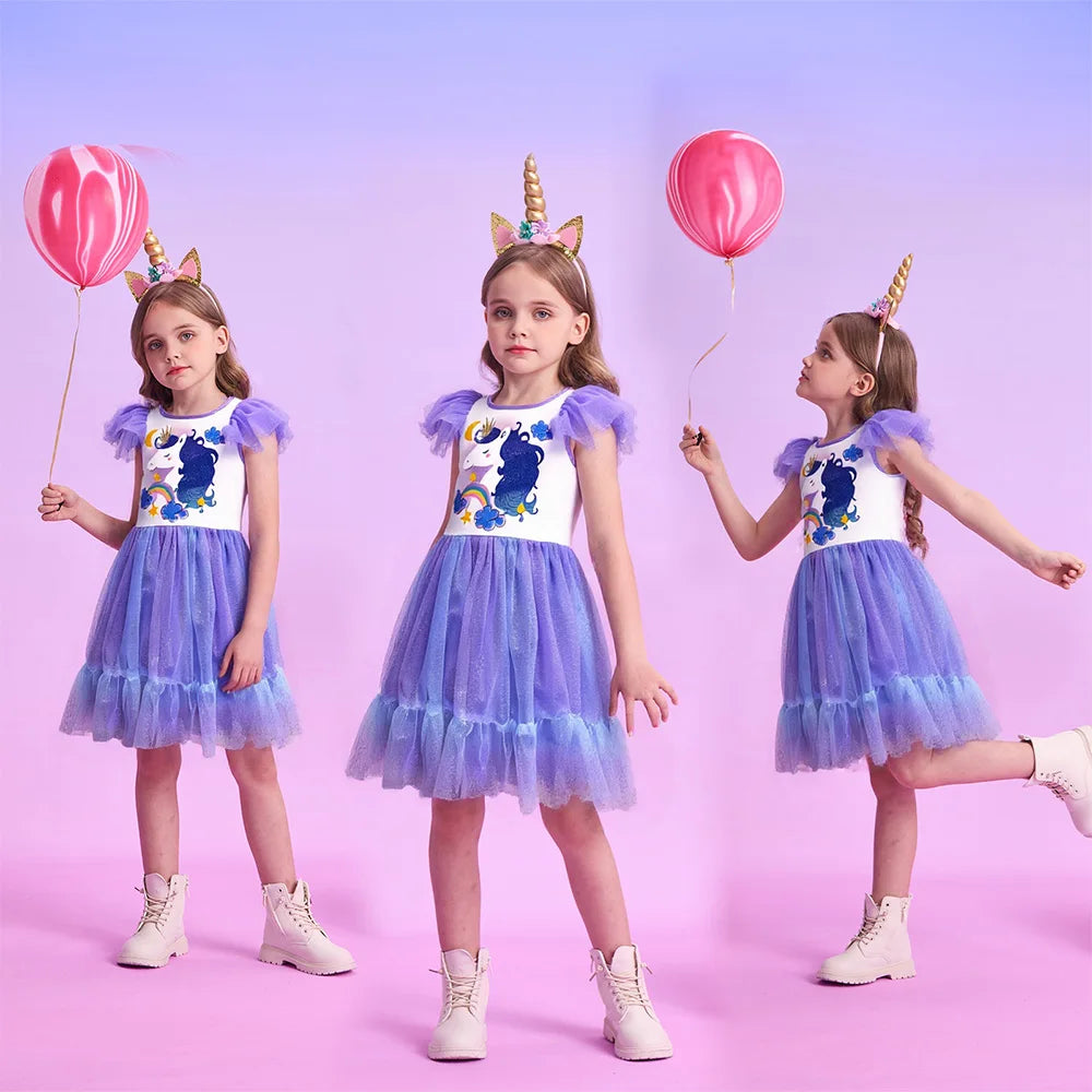 Vestido Eloá + 🎁 BRINDE tiara Unicórnio