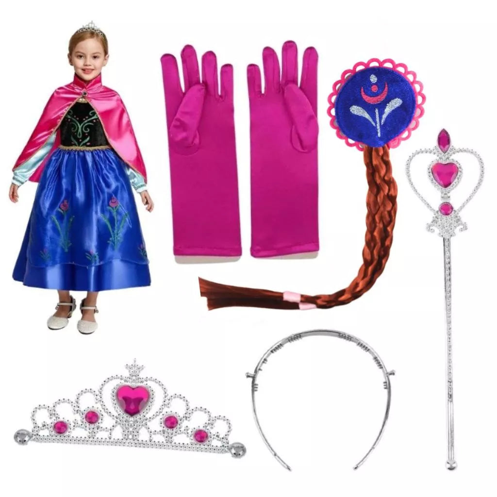 Kit 4 Acessórios Princesa Elsa