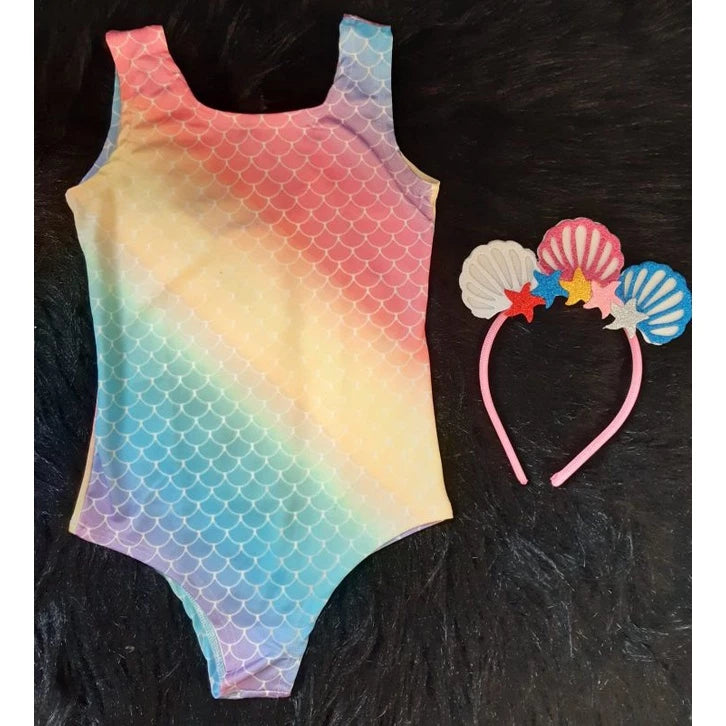 Kit body e tiara Sereia