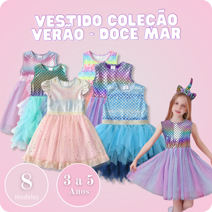 Vestido Coleção Verão 🧜🏻‍♀️Doce Mar🏖️