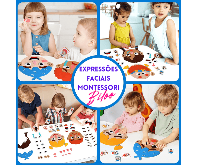 Jogo Expressões Faciais Montessori