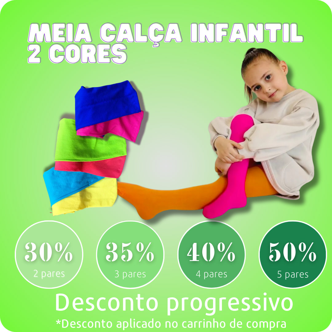 Meia calça infantil Perninhas Mágicas