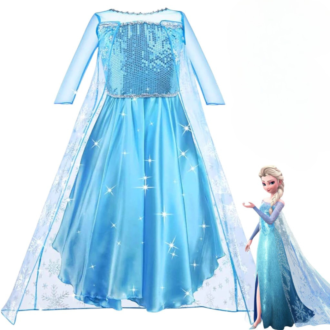 Vestido Elsa – Frozen Let It Go