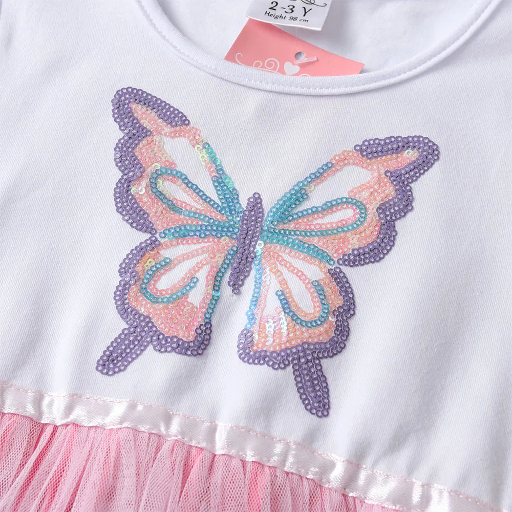 Vestido Borboleta Victória  + 🎁 BRINDE tiara Unicórnio