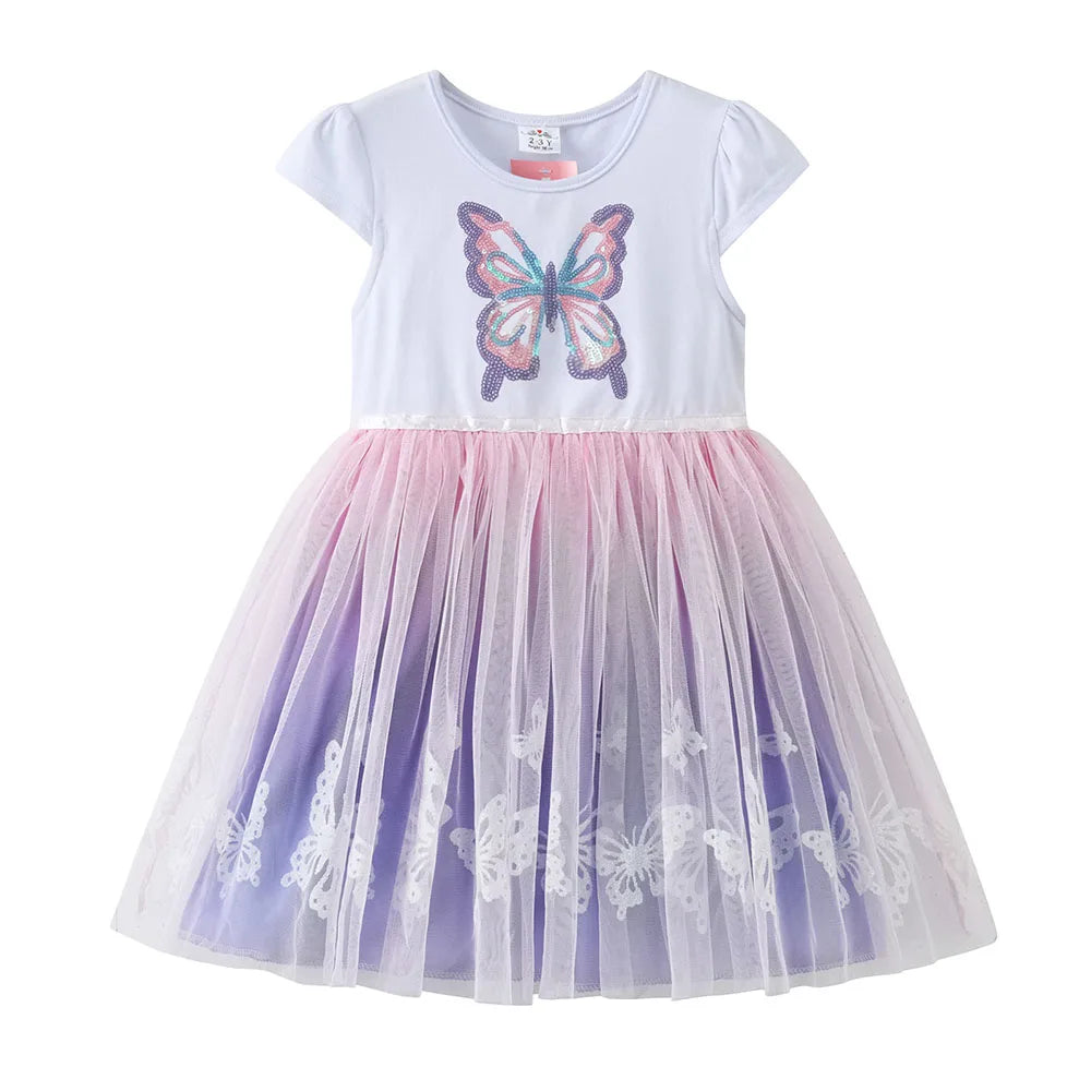 Vestido Borboleta Victória  + 🎁 BRINDE tiara Unicórnio