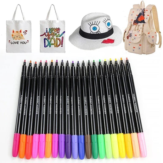 Canetinhas coloridas para tecido à prova d'água