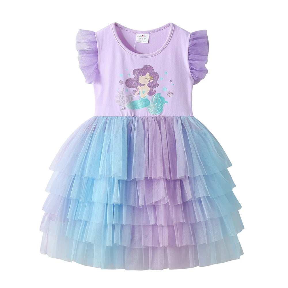 Vestido Sereia Lua + 🎁 BRINDE tiara Unicórnio