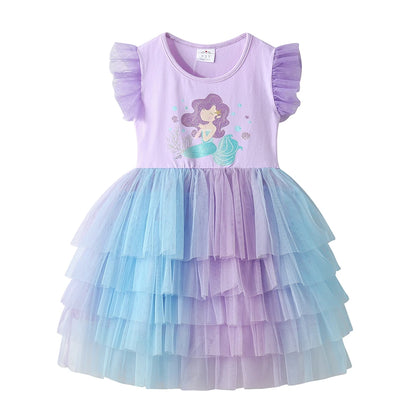 Vestido Sereia Lua + 🎁 BRINDE tiara Unicórnio