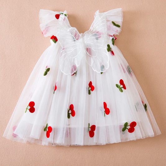 Vestido Asinha de Borboleta e Tule