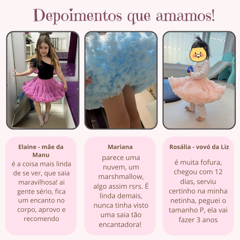 Saia Coleção Bololô de Camadas