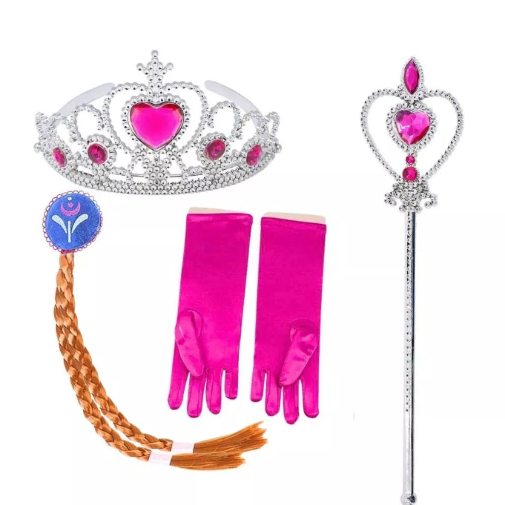 Kit 4 Acessórios Princesa Elsa