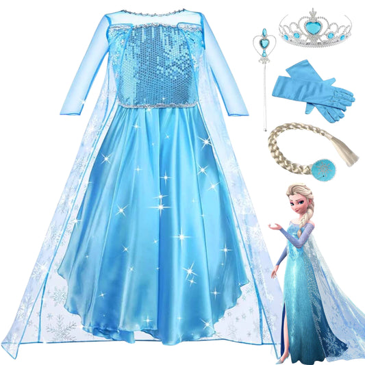 Vestido Elsa – Frozen Let It Go